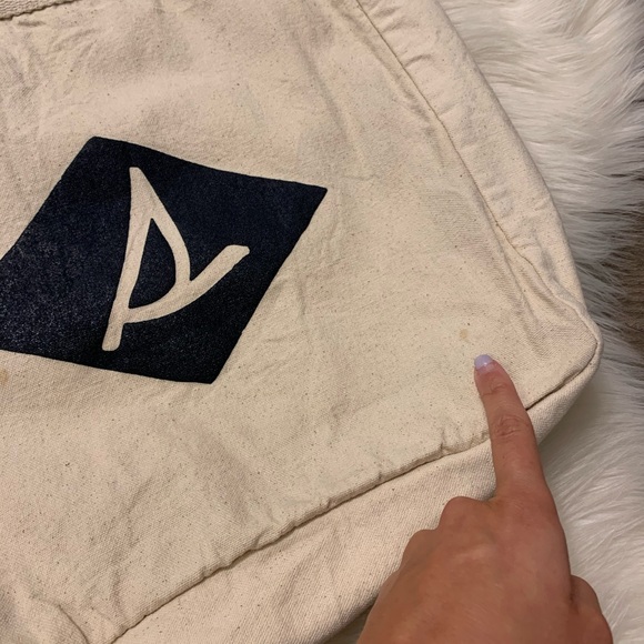 Sperry Since 1935 Large Canvas Tote Bag - Picture 12 of 15